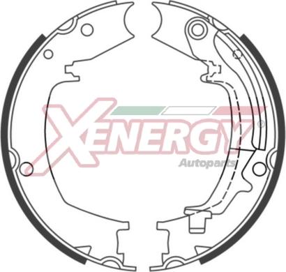 AP XENERGY X50531 - Kit freno, freni a tamburo www.autoricambit.com