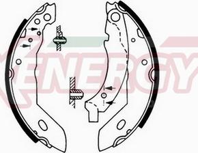 AP XENERGY X50169 - Kit freno, freni a tamburo www.autoricambit.com