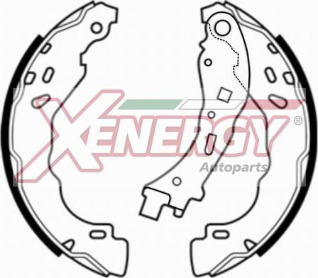 AP XENERGY X50720 - Kit freno, freni a tamburo www.autoricambit.com