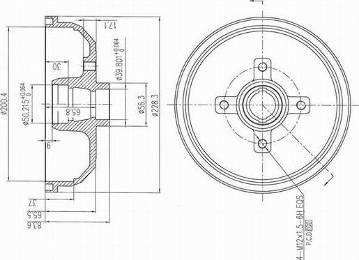 AP XENERGY X654006 - Tamburo freno www.autoricambit.com