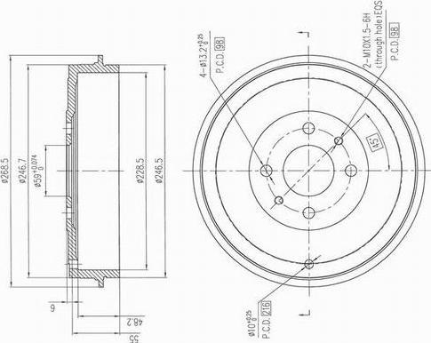 AP XENERGY X654210 - Tamburo freno www.autoricambit.com