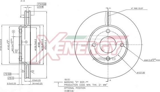 AP XENERGY X602803 - Discofreno www.autoricambit.com