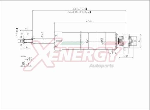 AP XENERGY X194349 - Ammortizzatore www.autoricambit.com