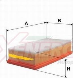 AP XENERGY X1590903 - Filtro aria www.autoricambit.com