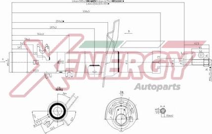 AP XENERGY X8005333 - Ammortizzatore www.autoricambit.com