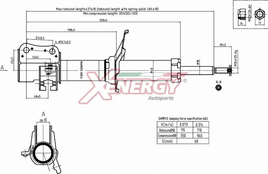 AP XENERGY X803332 - Ammortizzatore www.autoricambit.com