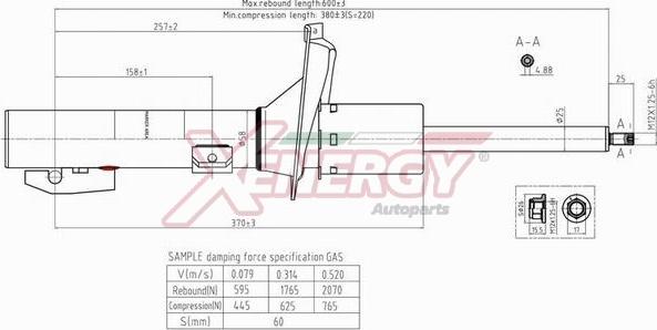 AP XENERGY X819335 - Ammortizzatore www.autoricambit.com