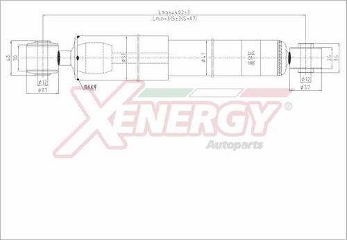 AP XENERGY X810551 - Ammortizzatore www.autoricambit.com