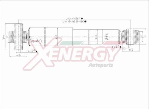 AP XENERGY X358553 - Ammortizzatore www.autoricambit.com