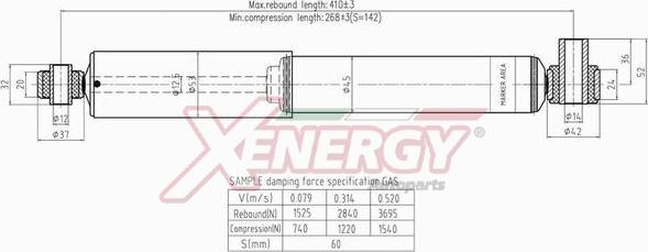 AP XENERGY X306344 - Ammortizzatore www.autoricambit.com