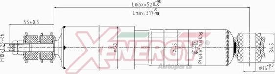 AP XENERGY X310344 - Ammortizzatore www.autoricambit.com