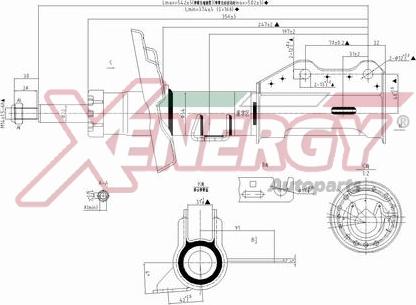 AP XENERGY X371339 - Ammortizzatore www.autoricambit.com