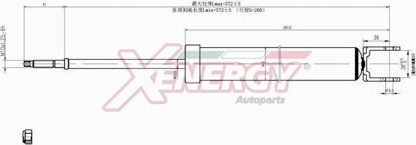 AP XENERGY X243349 - Ammortizzatore www.autoricambit.com