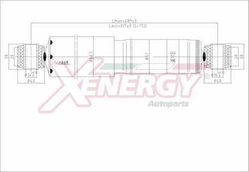 AP XENERGY X283344 - Ammortizzatore www.autoricambit.com