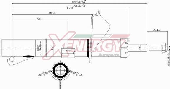 AP XENERGY X704333 - Ammortizzatore www.autoricambit.com