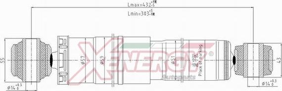 AP XENERGY X702345 - Ammortizzatore www.autoricambit.com