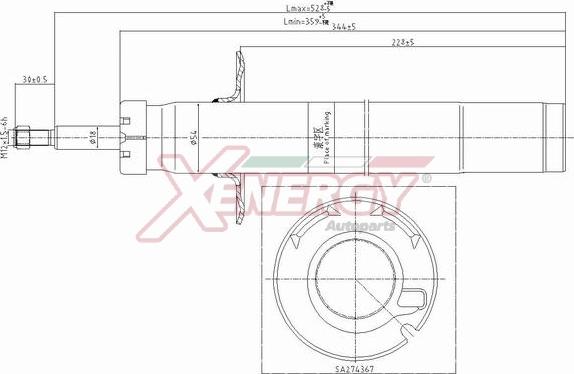 AP XENERGY X717341 - Ammortizzatore www.autoricambit.com