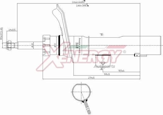 AP XENERGY X737333 - Ammortizzatore www.autoricambit.com