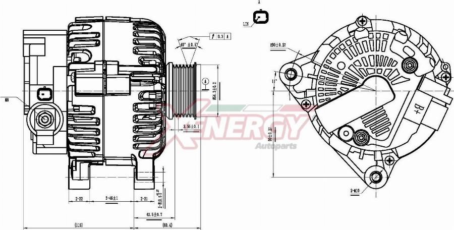 AP XENERGY XAL41415AD - Alternatore www.autoricambit.com