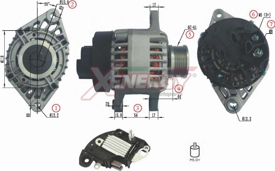 AP XENERGY XAL10330AD - Alternatore www.autoricambit.com