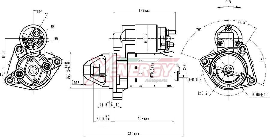 AP XENERGY XST57210AD - Motorino d'avviamento www.autoricambit.com