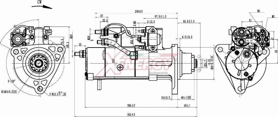 AP XENERGY XST63135AD - Motorino d'avviamento www.autoricambit.com