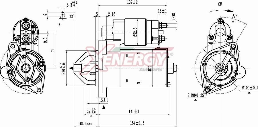 AP XENERGY XST19410AD - Motorino d'avviamento www.autoricambit.com