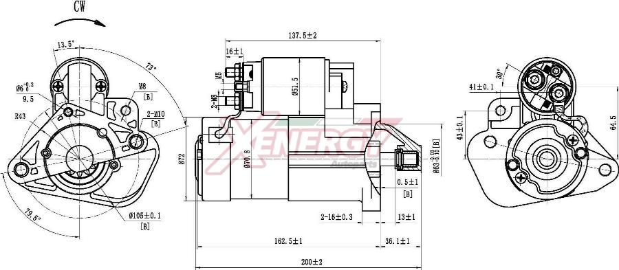 AP XENERGY XST16035AD - Motorino d'avviamento www.autoricambit.com