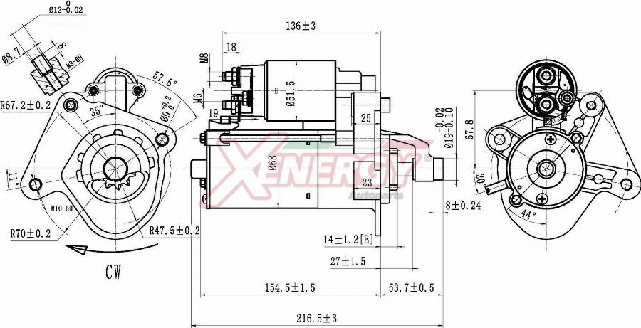 AP XENERGY XST10914AD - Motorino d'avviamento www.autoricambit.com