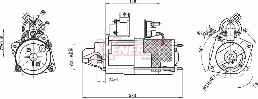 AP XENERGY XST10930AD - Motorino d'avviamento www.autoricambit.com