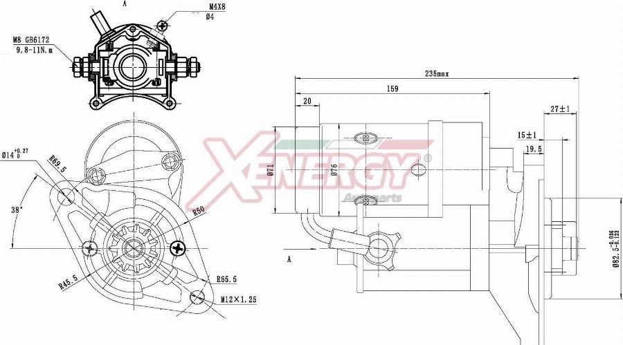 AP XENERGY XST10044AD - Motorino d'avviamento www.autoricambit.com