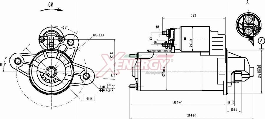 AP XENERGY XST10014AD - Motorino d'avviamento www.autoricambit.com