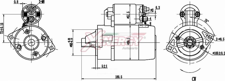 AP XENERGY XST10135AD - Motorino d'avviamento www.autoricambit.com