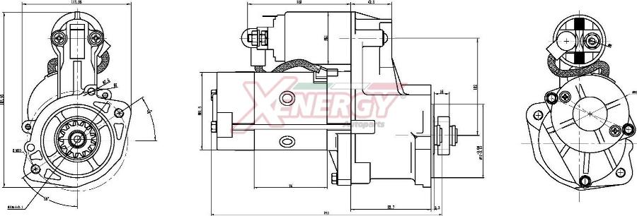 AP XENERGY XST10235AD - Motorino d'avviamento www.autoricambit.com