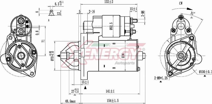 AP XENERGY XST11530AD - Motorino d'avviamento www.autoricambit.com