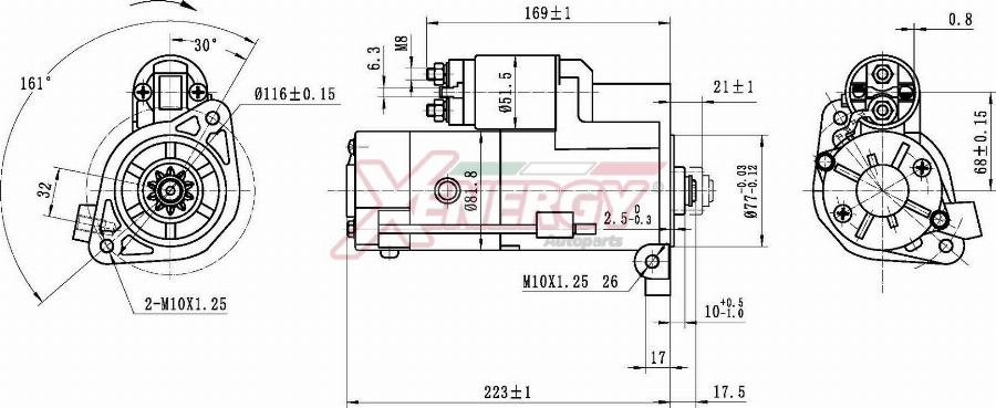 AP XENERGY XST11335AD - Motorino d'avviamento www.autoricambit.com