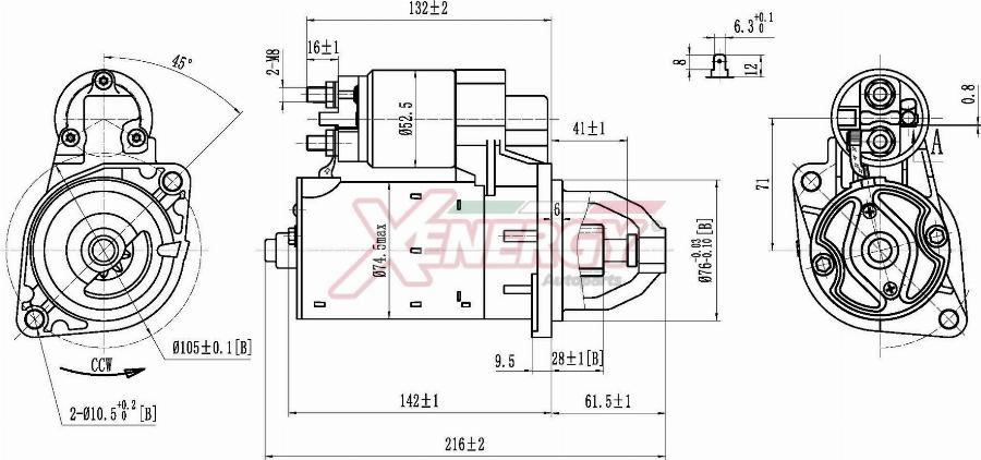 AP XENERGY XST18210AD - Motorino d'avviamento www.autoricambit.com