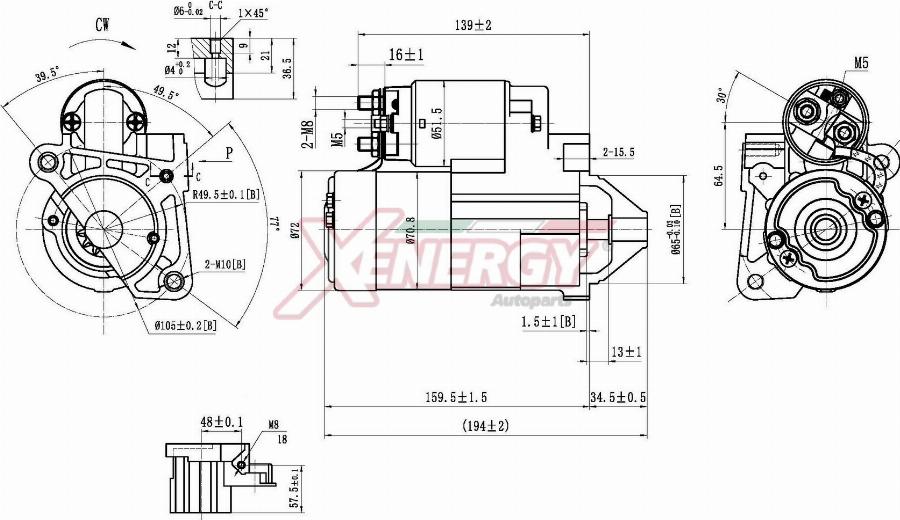 AP XENERGY XST13535AD - Motorino d'avviamento www.autoricambit.com