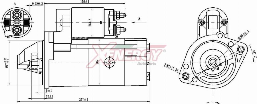 AP XENERGY XST13032AD - Motorino d'avviamento www.autoricambit.com