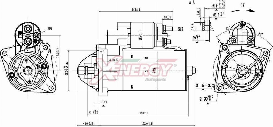 AP XENERGY XST35810AD - Motorino d'avviamento www.autoricambit.com