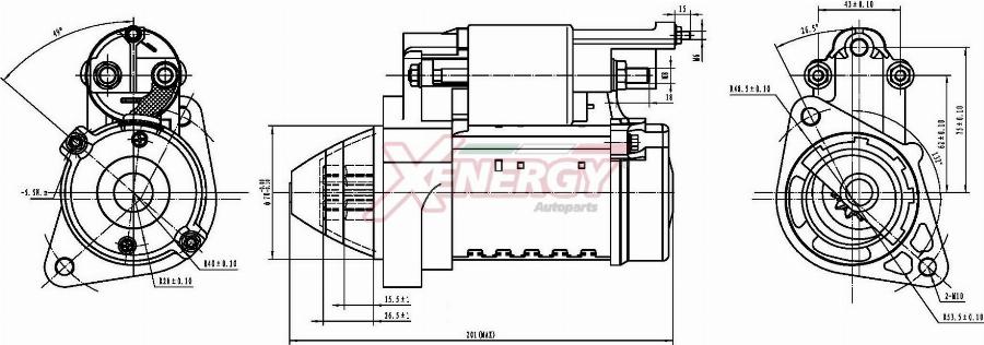 AP XENERGY XST32240AD - Motorino d'avviamento www.autoricambit.com