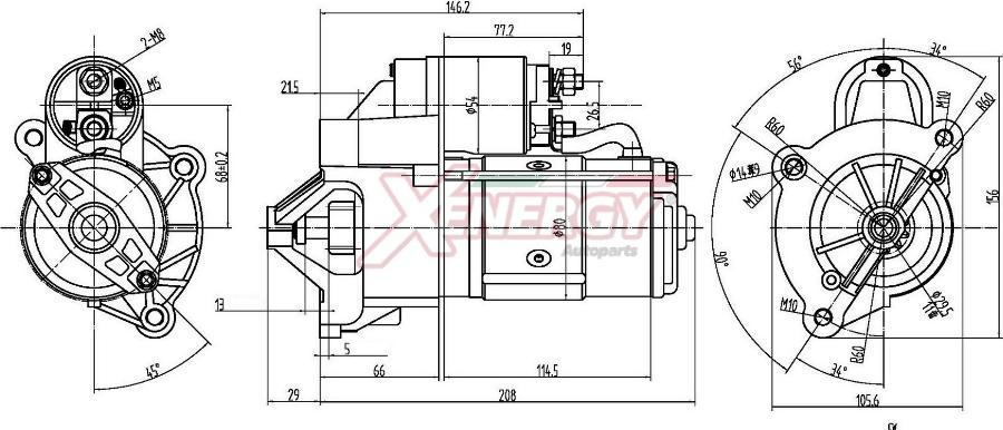 AP XENERGY XST20715AD - Motorino d'avviamento www.autoricambit.com