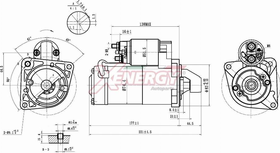 AP XENERGY XST28710AD - Motorino d'avviamento www.autoricambit.com