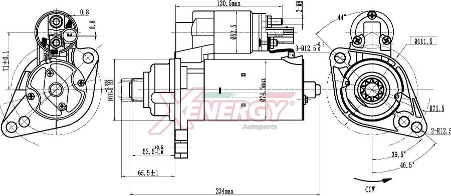 AP XENERGY XST27810AD - Motorino d'avviamento www.autoricambit.com