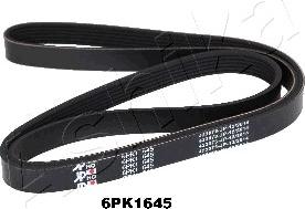 Ashika 112-6PK1645 - Cinghia Poly-V www.autoricambit.com