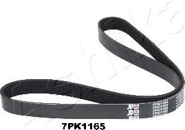 Ashika 112-7PK1165 - Cinghia Poly-V www.autoricambit.com