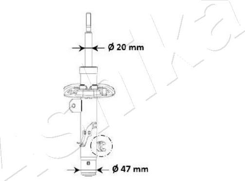 Ashika MA-00940 - Ammortizzatore www.autoricambit.com