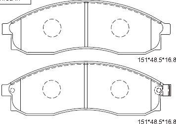 Remsa BPM0469.00 - Kit pastiglie freno, Freno a disco www.autoricambit.com