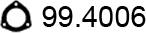 ASSO 99.4006 - Guarnizione, Tubo gas scarico www.autoricambit.com
