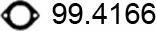 ASSO 99.4166 - Guarnizione, Tubo gas scarico www.autoricambit.com